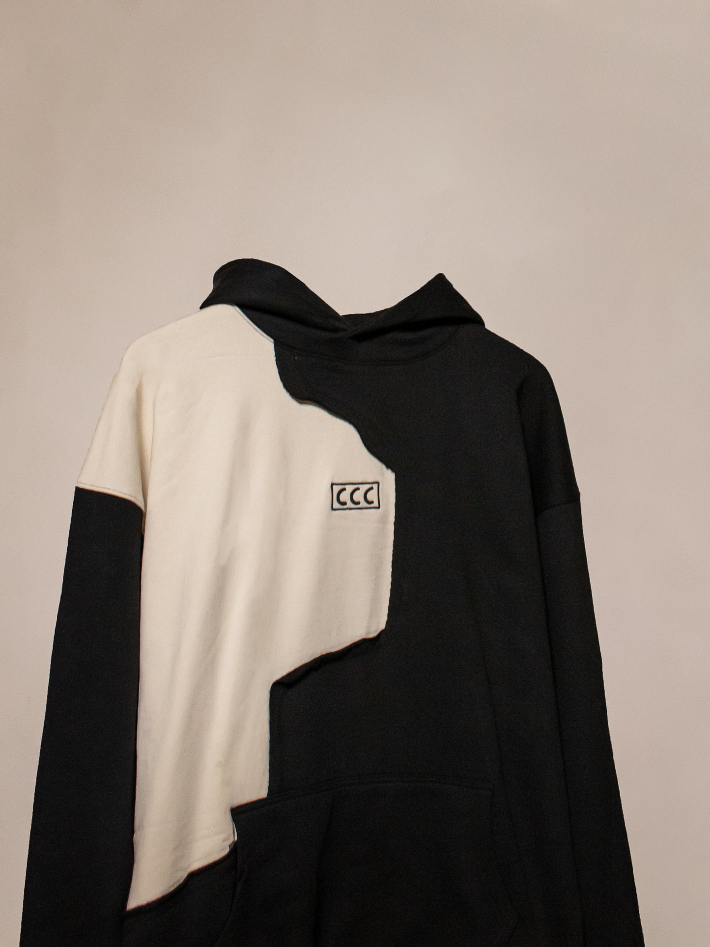 TWO FACED HOODIE ( BLACK )